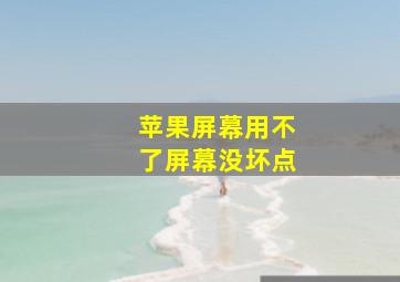 苹果屏幕用不了屏幕没坏点