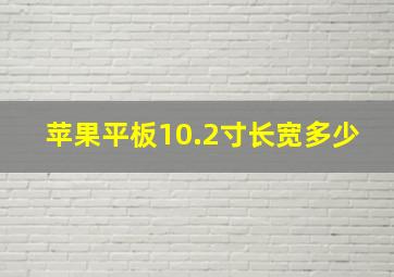 苹果平板10.2寸长宽多少