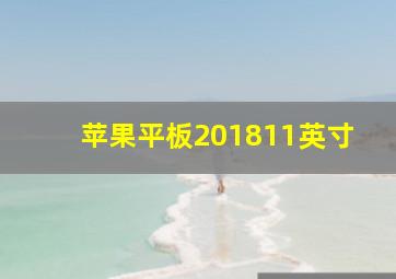 苹果平板201811英寸