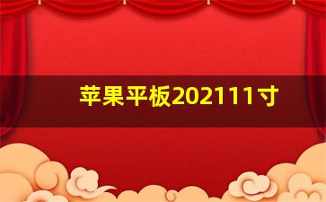 苹果平板202111寸