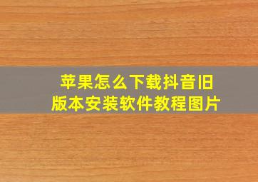 苹果怎么下载抖音旧版本安装软件教程图片