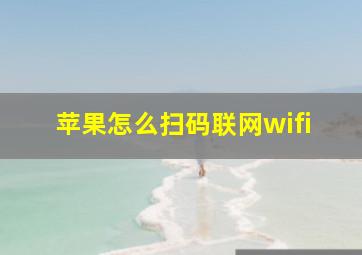 苹果怎么扫码联网wifi