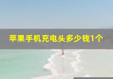 苹果手机充电头多少钱1个