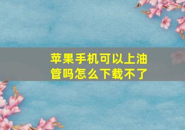 苹果手机可以上油管吗怎么下载不了