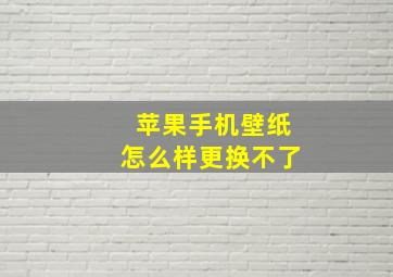 苹果手机壁纸怎么样更换不了