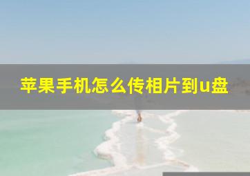 苹果手机怎么传相片到u盘