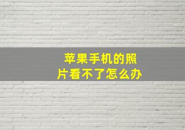 苹果手机的照片看不了怎么办