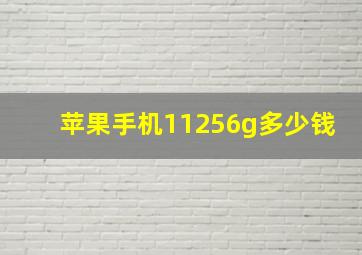 苹果手机11256g多少钱