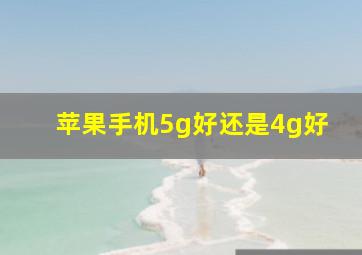 苹果手机5g好还是4g好