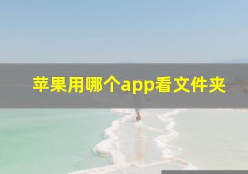 苹果用哪个app看文件夹