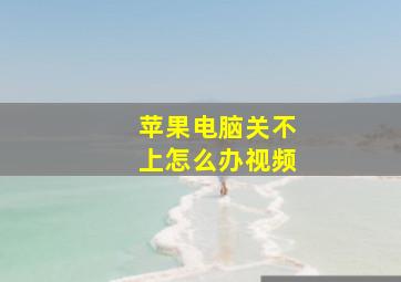 苹果电脑关不上怎么办视频