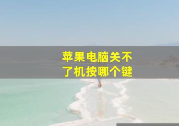 苹果电脑关不了机按哪个键