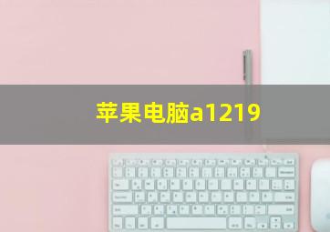 苹果电脑a1219