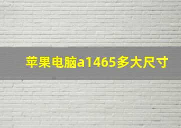 苹果电脑a1465多大尺寸