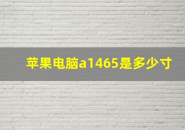 苹果电脑a1465是多少寸