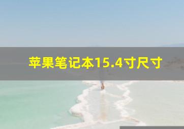 苹果笔记本15.4寸尺寸