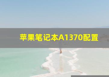 苹果笔记本A1370配置