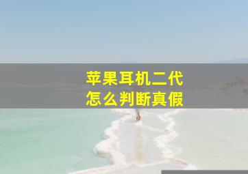 苹果耳机二代怎么判断真假