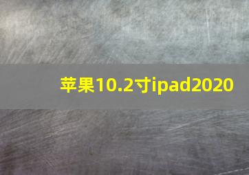 苹果10.2寸ipad2020