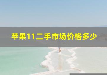 苹果11二手市场价格多少