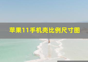 苹果11手机壳比例尺寸图