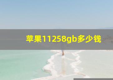 苹果11258gb多少钱