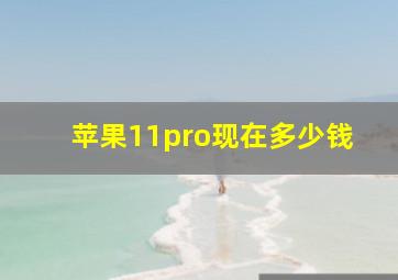 苹果11pro现在多少钱