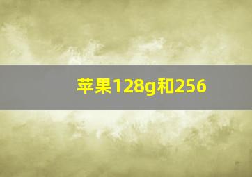 苹果128g和256