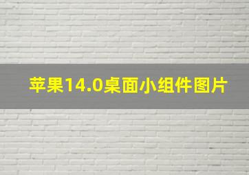 苹果14.0桌面小组件图片