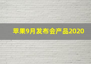 苹果9月发布会产品2020