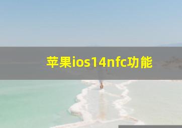 苹果ios14nfc功能