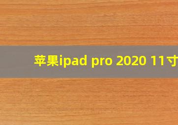 苹果ipad pro 2020 11寸