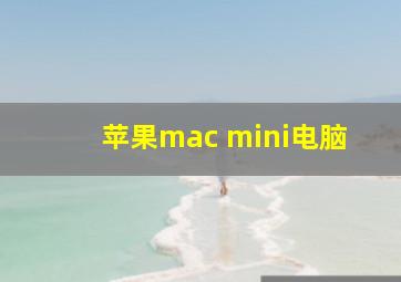 苹果mac mini电脑