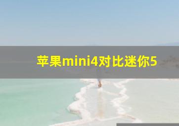 苹果mini4对比迷你5