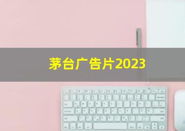 茅台广告片2023