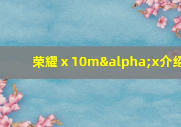 荣耀ⅹ10mαx介绍