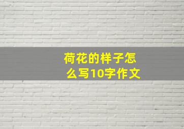 荷花的样子怎么写10字作文