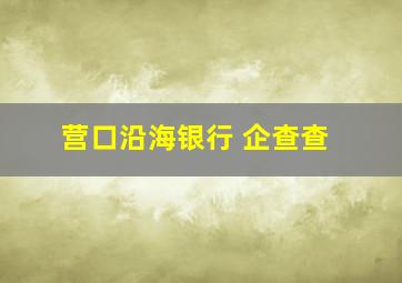 营口沿海银行 企查查