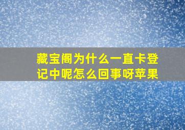 藏宝阁为什么一直卡登记中呢怎么回事呀苹果