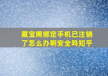 藏宝阁绑定手机已注销了怎么办啊安全吗知乎