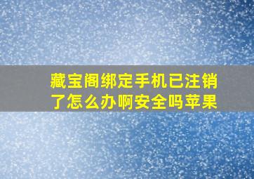 藏宝阁绑定手机已注销了怎么办啊安全吗苹果