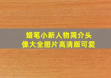 蜡笔小新人物简介头像大全图片高清版可爱