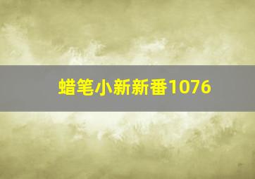 蜡笔小新新番1076