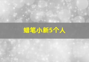 蜡笔小新5个人