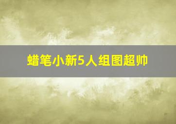 蜡笔小新5人组图超帅