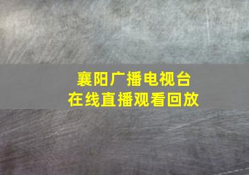 襄阳广播电视台在线直播观看回放