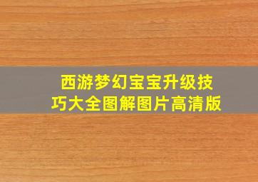 西游梦幻宝宝升级技巧大全图解图片高清版