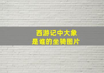 西游记中大象是谁的坐骑图片