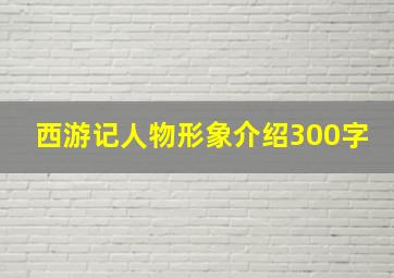 西游记人物形象介绍300字