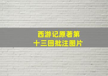 西游记原著第十三回批注图片